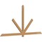 Ekena Millwork Kennewick Timber Gable Bracket, Western Red Cedar, 96"W x 48"H x 1 1/2"D x 3 1/2"F, 12/12 Pitch GBW096X48X0204KEN00SWR - alternate 2